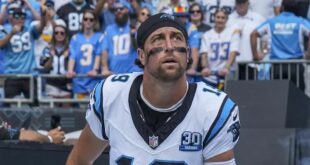 Panthers veteran WR Adam Thielen is being placed on the IR with a hamstring injury