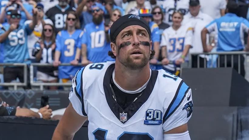 Panthers veteran WR Adam Thielen is being placed on the IR with a hamstring injury