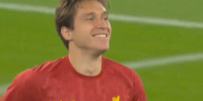 Liverpool fans will love what Chiesa did upon entering Anfield pitch