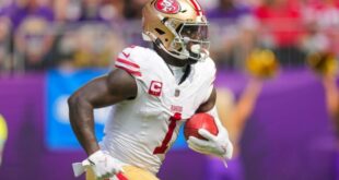 49ers’ Deebo Samuel will miss multiple weeks with a calf strain suffered in Week 2