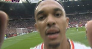 Trent Alexander-Arnold left red faced after Gerrard celebration