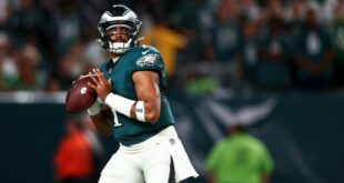 Eagles Fall To Falcons As Jalen Hurts Interception Ends Game