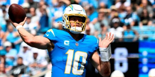 Chargers’ Justin Herbert (ankle) could have limited mobility on Sunday vs. the Steelers