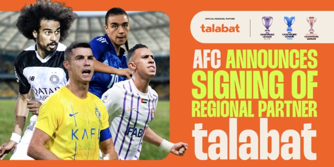 AFC agrees regional deal for talabat covering new club competitions