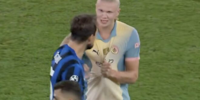 Erling Haaland issued x-rated response to Inter star’s post match request