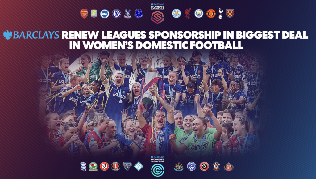 Barclays doubles down on Women’s Super League title sponsorship