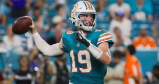 The Dolphins will use Skylar Thompson at QB while Tua Tagovailoa is out with a concussion