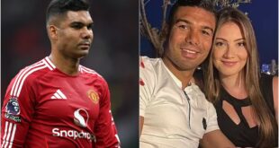 Casemiro’s wife responds to Manchester United star’s disasterclass performance vs Liverpool