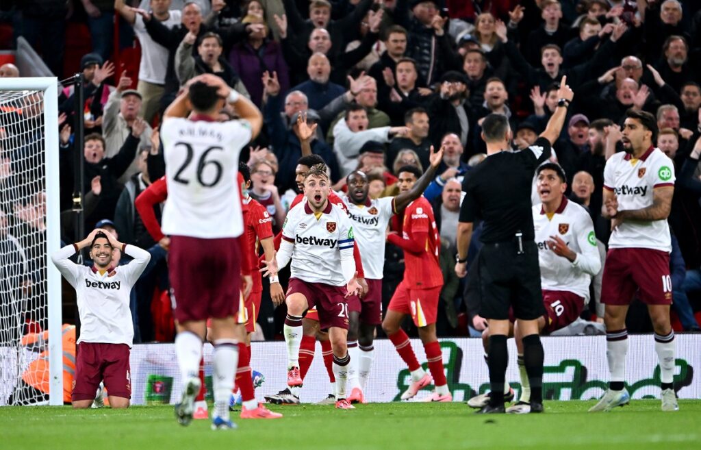 “Just ridiculous” – West Ham player brutally slammed for what he did against Liverpool