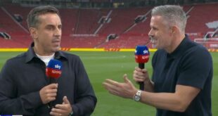 “They don’t want this manager” – Neville & Carragher get into heated debate over Ten Hag at Man United