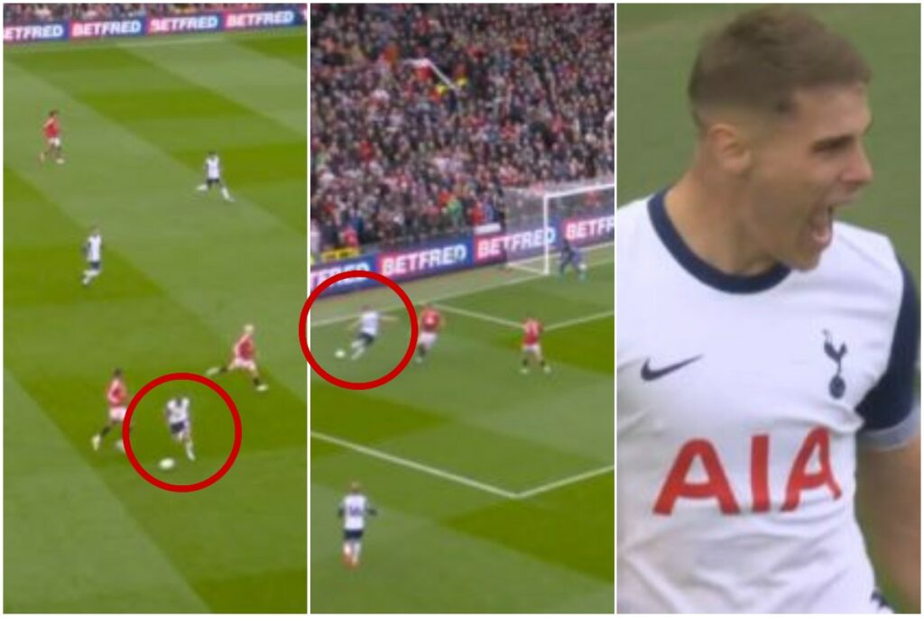 Van de Ven assist for Tottenham vs Man United