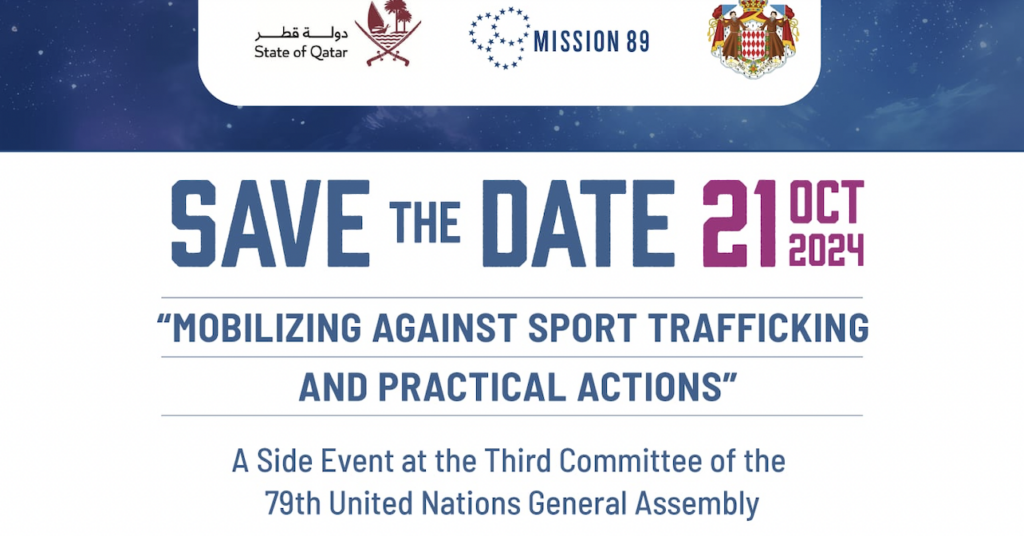 Sport trafficking to be focus of Mission 89 session at 79th UN General Assembly