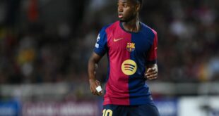 Barcelona’s injury-prone youngster could make his first start under Hansi Flick soon